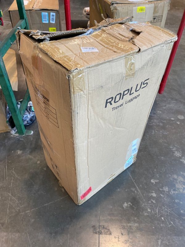 Photo 1 of *USED*
ROPLUS Softside Expandable Luggage with 4 Spinner Wheels, Durable Checked-Luggage Suitcase (Black, 29-Inch)