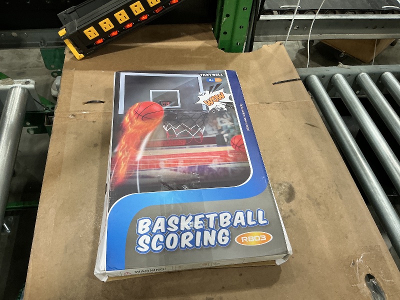 Photo 1 of **MISSING PARTS/check clerk comments**
TREYWELL Indoor Basketball Hoop Boys Gifts for Teens and Adults Door Room Basketball Hoop Mini Hoop with Electronic Scoreboard, 3 Balls and Batteries Basketball Toys for 8 9 10 11 12