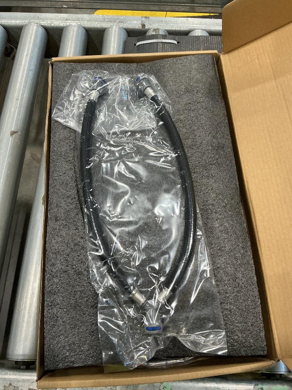 Photo 1 of *UNTESTED*
KINGO HOME Matte Black Bathroom Faucet, Black Faucet Bathroom 3 Hole 8inch Widespread Waterfall 2 Handle Black Faucets Bathroom Sink Vanity Faucet with Pop Up Drain and Supply Lines