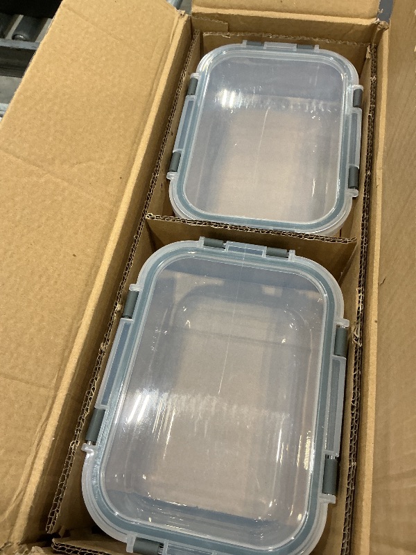 Photo 1 of [8-Pack,30 oz]Glass Meal Prep Containers,Glass Food Storage Containers,Airtight lunch Containers with Lids, Microwave, Oven, Freezer and Dishwasher