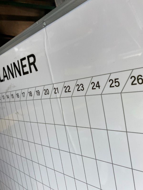 Photo 1 of ***MINOR DAMAGE*** Lincia Extra Large 48" x 36" Magnetic Vertical Year Planner Dry Erase Calendar 2026 for Wall Undated Dry Erase Wall Calendar Planner Aluminum Frame Whiteboard for Home Office Projects