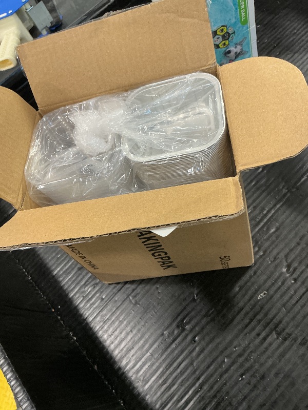 Photo 1 of *MISSING PARTS UNKNOWN*
BAKINGPAK 50PCS 5OZ Mini Aluminum Pans With Lids - Cupcake Liners, Cake Tins, Baking Cups for Christmas, Blue