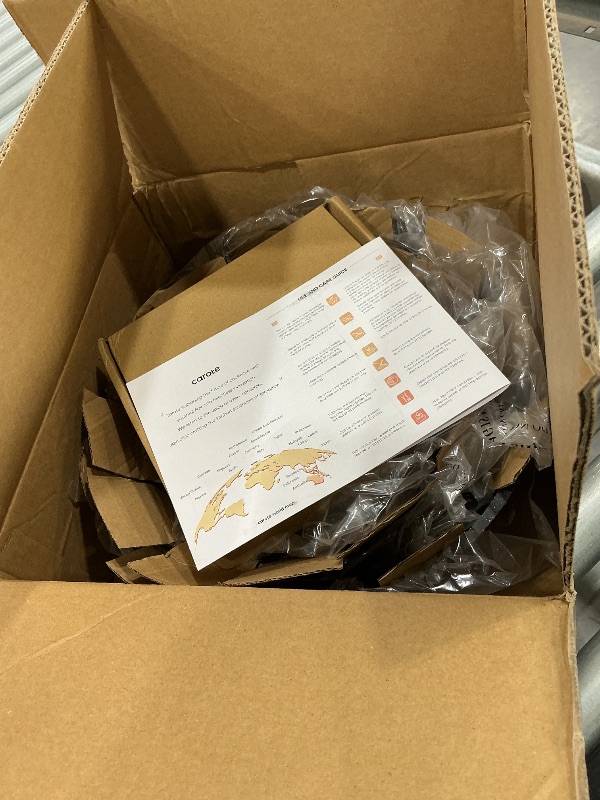 Photo 1 of **MISSING HARDWARE FOR HANDLES**
CAROTE Non Stick Frying Pan Skillet Set, Omelet Pan, Healthy Non Toxic Granite Chef Pan, Induction Compatible Egg Frying Pan with Heat-Resistant Handle, PFOA-Free,Black, 8"+10"+12"