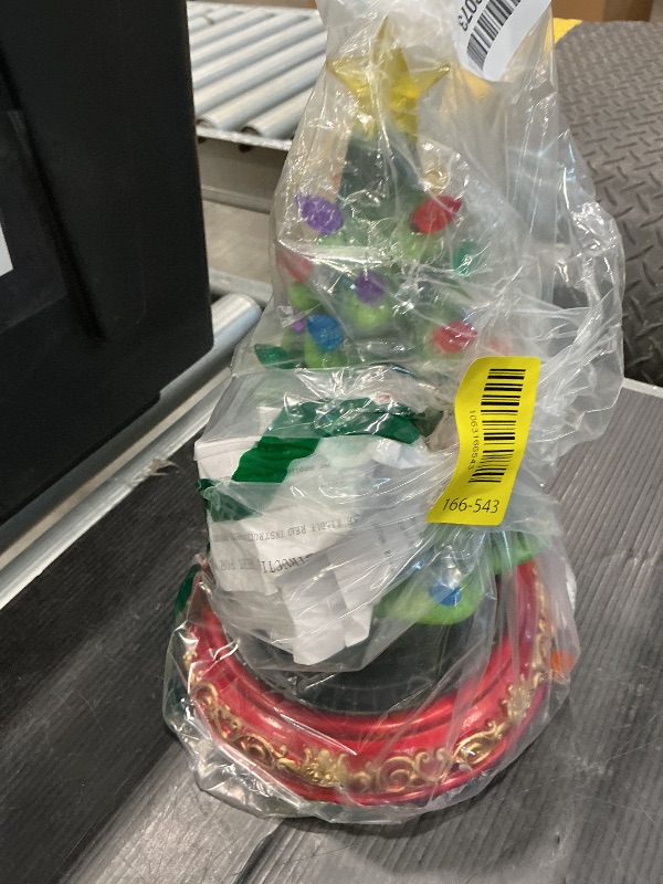 Photo 1 of Animated Musical Christmas Decorations with Rotating Train - 10.5" Lighted Up Ceramic Christmas Tree with 38 Multicolored Lights for Xmas Decor Gift, Tabletop Decorative Christmas Ornaments