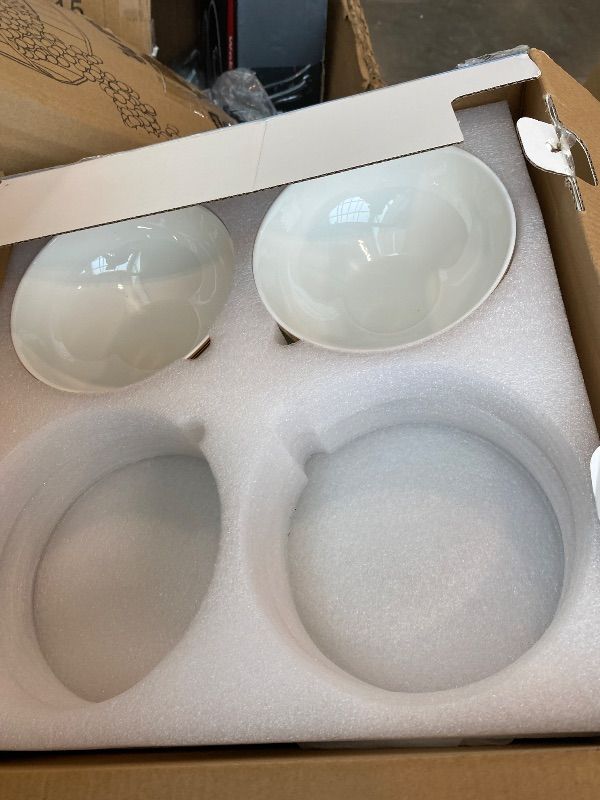 Photo 1 of **MISSING PIECES**ACMLIFE Bone China Dinnerware Set, Vintage Floral Fine China Dinnerware Sets, Porcelain Dinnerware Sets for 4, Light Blue 12 Piece Fine China Set Lightweight Dinnerware Set Christmas Gifts (Blue)