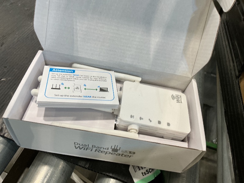 Photo 1 of 1200Mbps WiFi Extender Signal Booster – Dual Band WiFi Speed Enhancer, EasyMesh Compatible, 4 Directional Antennas (12880 Sq.ft),WiFi Booster Supports 105 Devices, Ethernet Port and Easy Setup