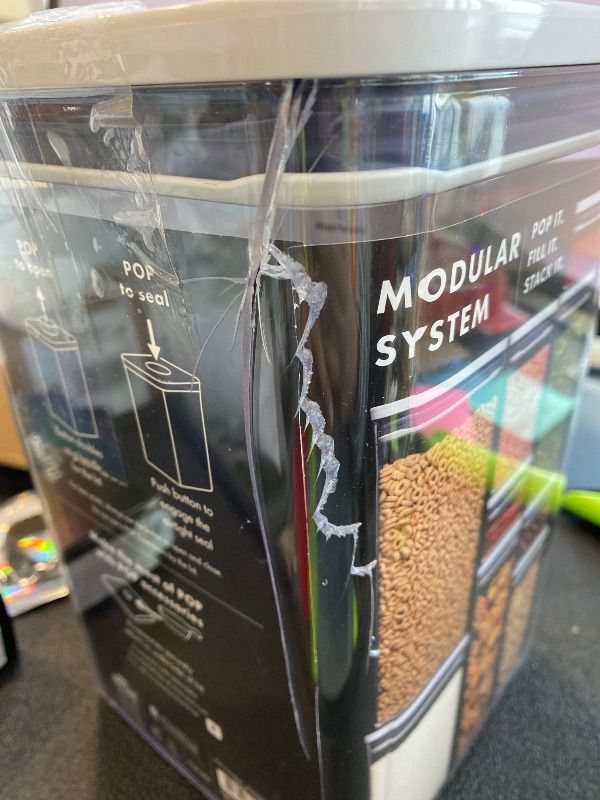 Photo 1 of **MAJOR DAMAGE**
OXO Good Grips POP Container - 4.4 Qt/4.2 L, Airtight Food Storage Containers