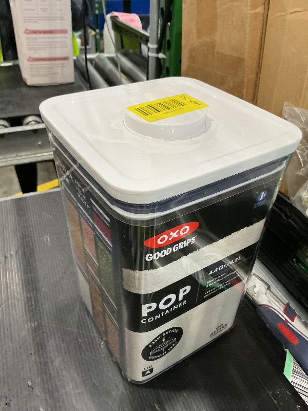 Photo 1 of **MAJOR DAMAGE**
OXO Good Grips POP Container - 4.4 Qt/4.2 L, Airtight Food Storage Containers