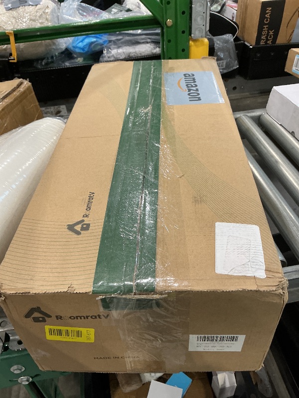 Photo 1 of **MISSING PIECES UNKNOWN**Roomratv Ceiling Fans with Lights and Remote Control,Quiet Noiseless Reversible DC Motor,6 Speeds,Timers, 3 CCT, Indoor Use, Plastic Blades,52 Inch Black Modern Ceiling Fan for Bedroom Living Room