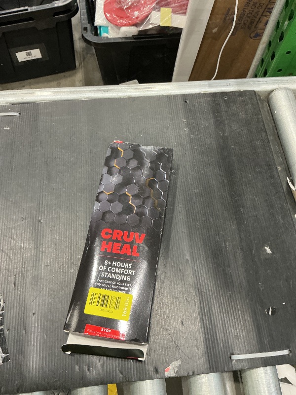 Photo 1 of (New) Work Comfort Orthotic Insoles - Anti Fatigue Shoe Insert Men Women - Low Arch Support - Shock Absorption - Foot Pain Relief - Work Boot Insoles (Black Hexagons, M)