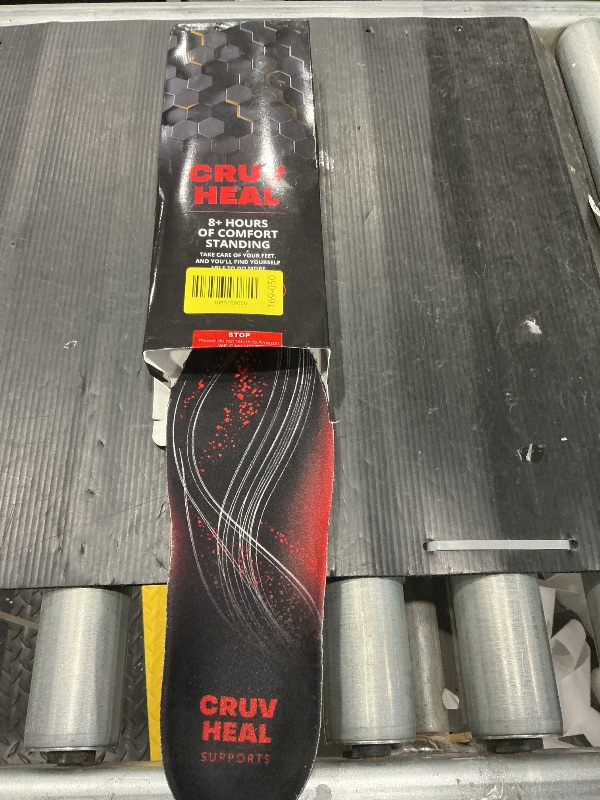 Photo 1 of (New) Work Comfort Orthotic Insoles - Anti Fatigue Shoe Insert Men Women - Low Arch Support - Shock Absorption - Foot Pain Relief - Work Boot Insoles (Black Hexagons, M)