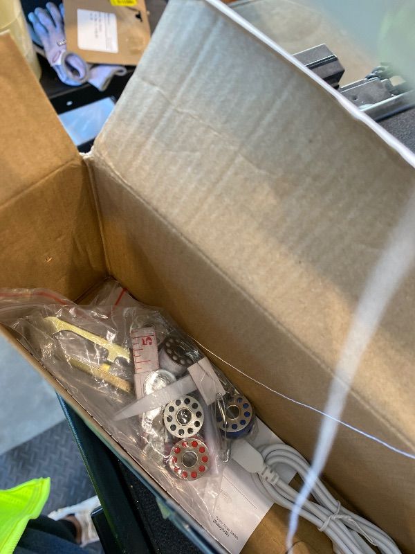 Photo 1 of *MINOR DAMAGE - USED*
Handheld Sewing Machine for Beginners: Easy to Use Dual Speed Portable Mini Sewing Machine for Hemming, Adults, Home, Travel and DIY, White