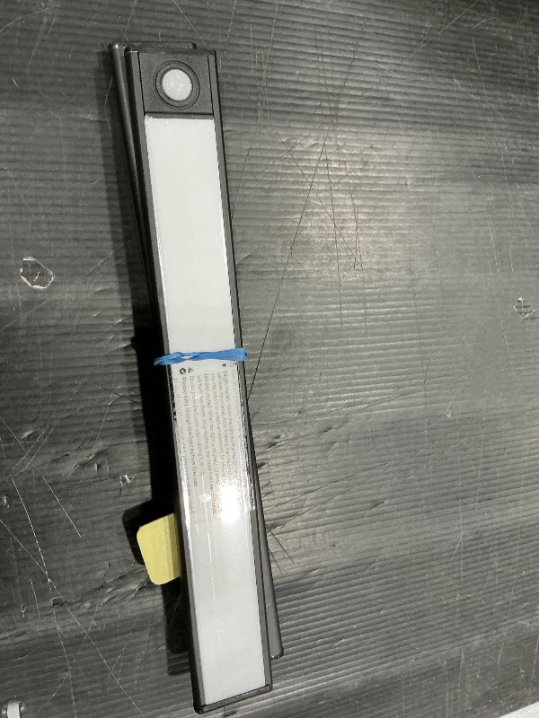 Photo 1 of -Path Under Cabinet Light with PIR Motion Sensor and D2D, LED Closet Lights, 3000/4000/5000K Selectable, Stick-on Anywhere and Battery Operated, Aluminum Housing, Black Finish (2)