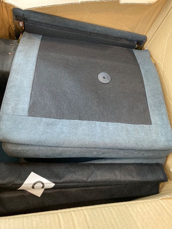 Photo 1 of **MISSING PIECES UNKNOWN**Weture Mid-Century Accent Chair,Modern Linen Fabric Armchair for Living Room,Comfy Upholstered Reading Accent Chairs for Bedroom,Single Sofa Chair with Wood Legs (Dark Grey, 1 Pack)