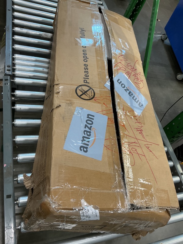 Photo 1 of *PARTIAL SET check clerk comments * 
OneBlis 80" Fireplace TV Stand with 50" Smart Fireplace, Modern Fire Place Entertainment Center, Adjustable TV Console with 12-Color LED Lights, for Living Room, Black