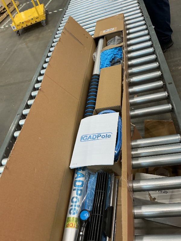 Photo 1 of **MISSING PIECES UNKNOWN**IGADPole 28 FT Water-Fed Washing Kit with Soap-Dispenser, Brush, 10? Squeegee & Cobweb Duster for Windows, Gutters, Solar Panels & Exterior Walls