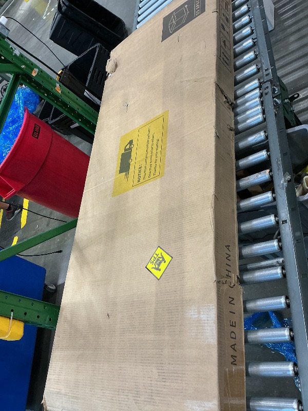 Photo 1 of *PARTIAL SET* 
YITAHOME 63 Inch Double Dog Crate TV Stand with Power Outlet, Heavy Duty Wooden Cage Furniture for 2 Dogs, Dog Kennel Indoor Furniture Double Sliding Barn Door Design Ideal for 2 Dogs, Dark Grey