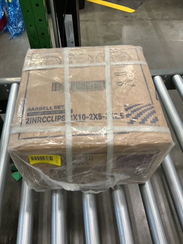 Photo 1 of *PARTIAL SET, Missing the bar*
Fitvids 2 Inch Olympic Barbell Weight Plates and Bar Set, 7 FT Barbell Bar and 255 LB(2.5-45 LB) Barbell Weight Set for Home Gym Strength Training, Rubber Coate Design