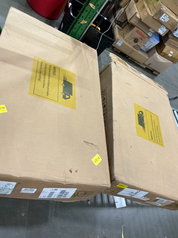 Photo 1 of ***FINAL SALE, VIEW NOTES*** *MISSING PARTS*
YITAHOME 74.8" Double Dog Crate Furniture with Dog Feeder, Heavy Duty Indoor Dog Kennel TV Stand with Drawers, Sturdy Dog Kennel with Divider for 2 Medium Large Dogs, Brown