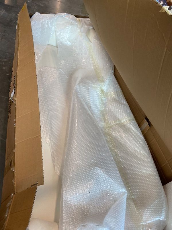 Photo 1 of ***MINOR STAINS*** Meridian Furniture Ritz Collection Modern | Contemporary Velvet Upholstered Sofa With Sturdy Metal Legs in Rich Gold Finish, Cream, 85.5" W x 31.75" D x 30.5" H