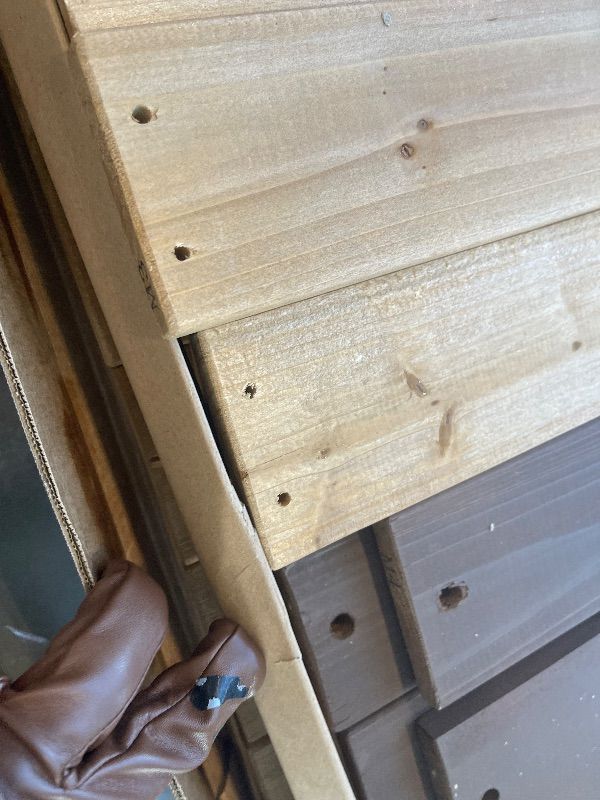 Photo 1 of *PARTIAL SET 3 other boxes sheck clerk comments *  
Backyard Discovery Lakewood Cedar Wood Swing Set with Wave Slide, Clubhouse, Playhouse, Snack Bar Window, Picnic Area, Belt Swings, Trapeze, Full Front Door, Windows, Step Ladder, Outdoor Playset