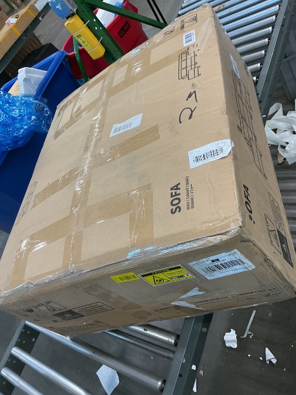 Photo 1 of *PARTIAL SET*
Marsail Modular Sectional Sofa 110.6" U-Shaped Modern Comfy Cloud Couch, 5-Seat Chenille Deep Seat Sofa with Throw Pillow & Movable Ottoman for Living Room, Bedroom and Apartment, Grey