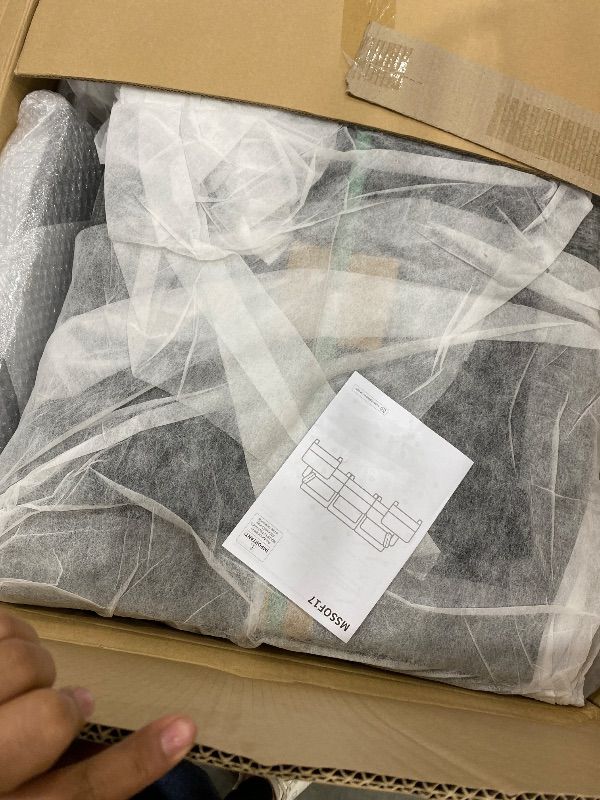 Photo 1 of *PARTIAL SET*
Marsail Modular Sectional Sofa 110.6" U-Shaped Modern Comfy Cloud Couch, 5-Seat Chenille Deep Seat Sofa with Throw Pillow & Movable Ottoman for Living Room, Bedroom and Apartment, Grey