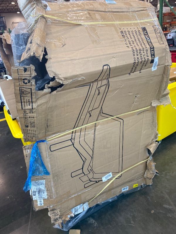 Photo 1 of ***MINOR DAMAGE*** Best Choice Products - Twin XL Size Adjustable Bed Base for Stress Management with Massage, Remote Control, USB Ports - Gray