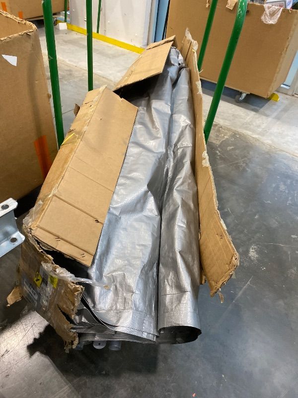 Photo 1 of ***MISSING PIECES*** ***READ CLERK NOTES*** VEVOR 12x20 FT Heavy Duty Carport, Portable Car Canopy with Removable Sidewalls and Door, Outdoor Car Shelter, UV-Resistant, Water-Resistant, All-Season Car Shelter for Cars, Boats, and Equipment