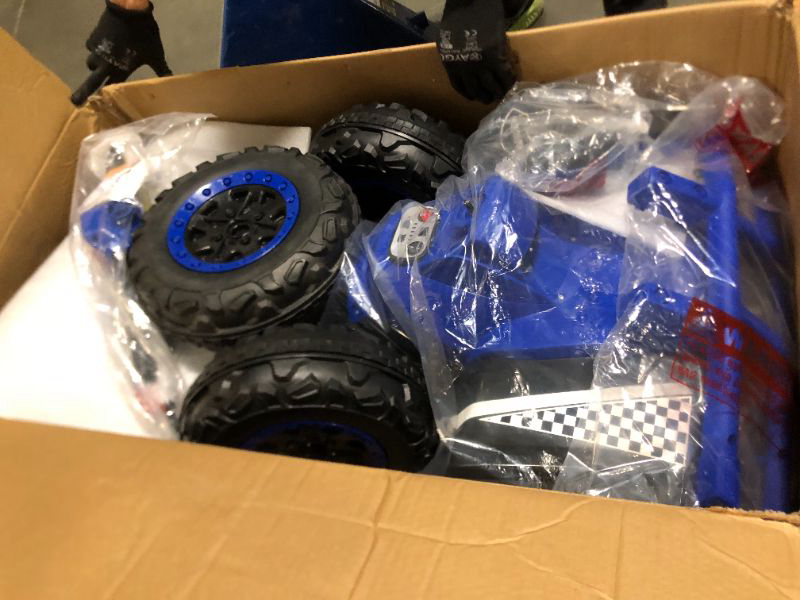 Photo 1 of **MISSING PARTS**
ELEMARA 24V 2 Seater Ride on ATV for Big Kids,4x4 Kids ATV 4 Wheeler Ride on Toy with 400W Powerful Motors, 5mph Max Speed,Kid Four Wheeler,LED Headlights,Music,Electric Ride on Car,Blue