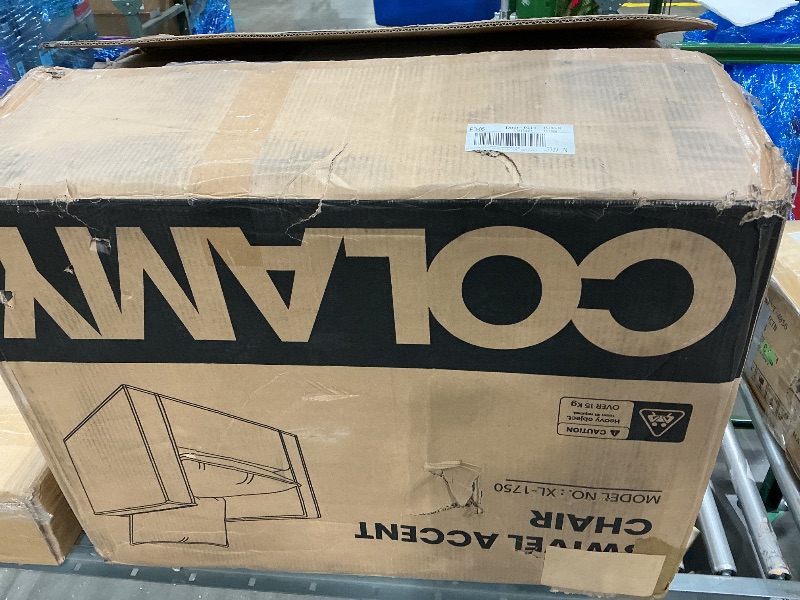 Photo 1 of *PARTIAL SET*
COLAMY Swivel Accent Chair Set of 2, 34 Inches Wide Upholstered Arm Chair with Plump Back Pillow, Modern Sofa Living Room Chair for Bedroom, Corner, Reading Nook-Blue