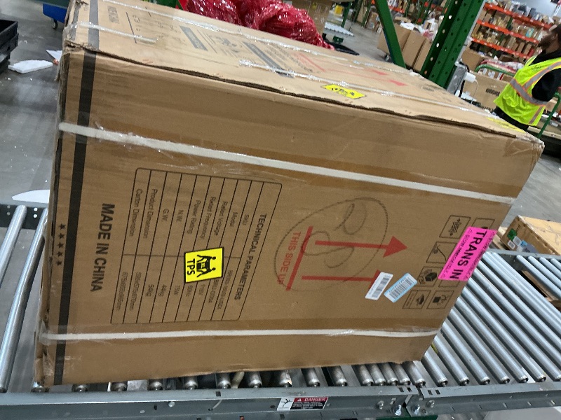 Photo 1 of **MAJOR DAMAGE - See clerk notes**
EUHOMY Wine and Beverage Refrigerator, 24 Inch Dual Zone Wine Cooler with Glass Door Hold 21 Bottles and 88 Cans, Built in or Under Counter Wine Fridge with Blue LED Light