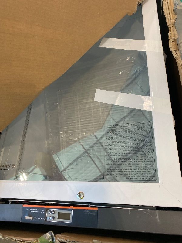 Photo 1 of **MAJOR DAMAGE**
KoolMore 4.5 cu ft Countertop Medical Pharmacy Refrigerator with Emergency Backup Battery for Temperature Display and Alarm in White, UL Listed (KM-PHR-45C)