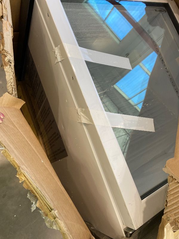 Photo 1 of **MAJOR DAMAGE**
KoolMore 4.5 cu ft Countertop Medical Pharmacy Refrigerator with Emergency Backup Battery for Temperature Display and Alarm in White, UL Listed (KM-PHR-45C)