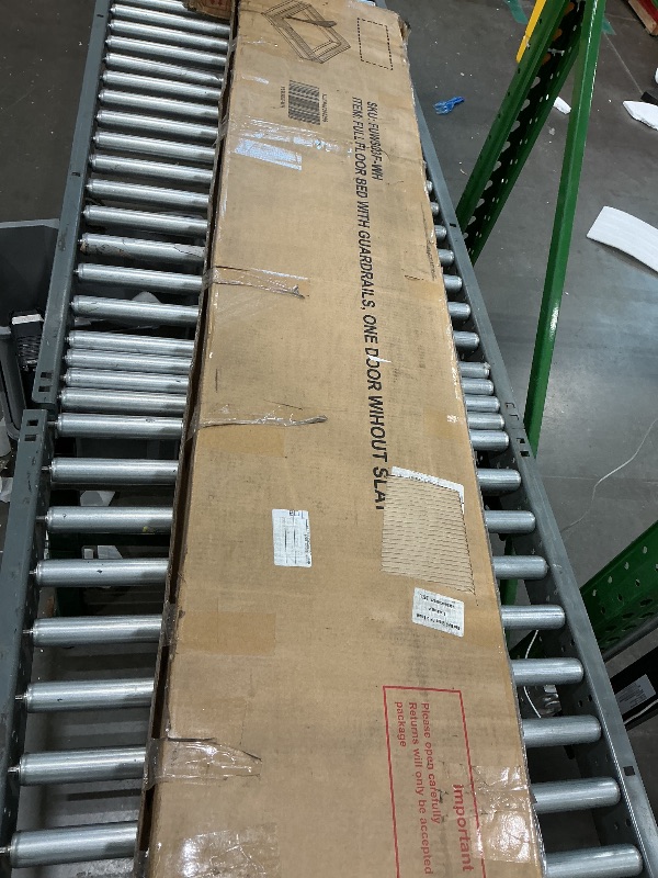 Photo 1 of *USED*
PVWIIK Full Size Floor Bed Frame with Convertible Door & Guardrails for Girls & Boys Bedroom,Montessori Bed/Near Ground Safety Design, No Box Spring Needed,White