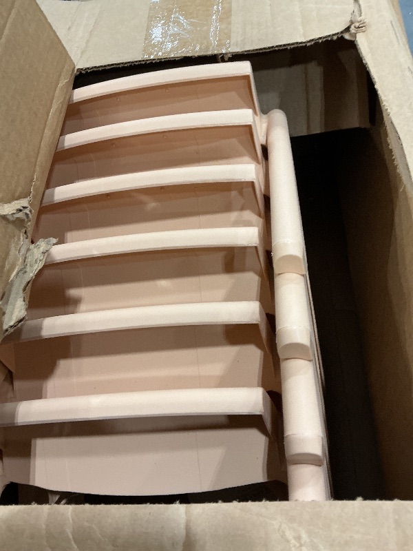 Photo 1 of **ONLY CHAIRS**Flash Furniture Adjustable Classroom Activity Table with 6 Stackable Chairs, Rectangular Plastic Activity Table for Kids, 24" W x 48" L, Natural