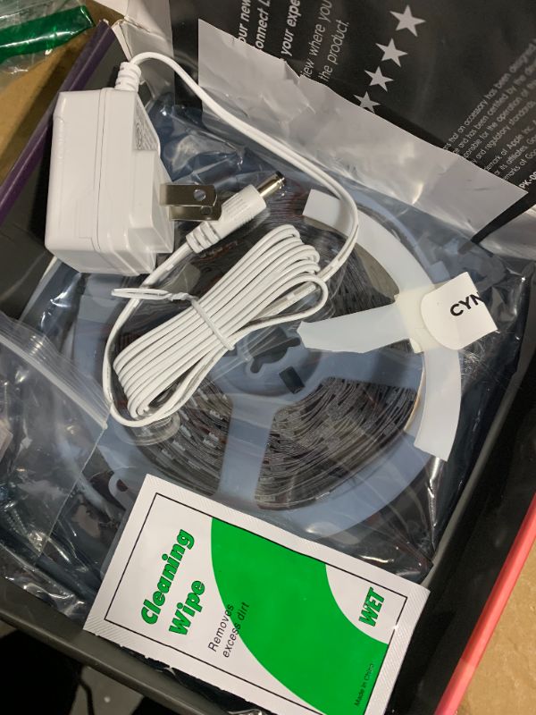 Photo 1 of ***This package is damaged.**GE Cync Smart LED Strip Light, Color Changing Room Decor LED Light Strip, Works with Alexa and Google Home, Matter Compatible, LED Lights for Bedroom, Millions of Colors and White Tones, 32 Feet