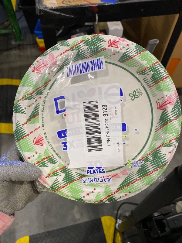 Photo 1 of **Christmas Edition**
Dixie Ultra Limited Edition Paper Plate, 8 1/2 in. Dinner-Size Printed Disposable Plates, 30 ct