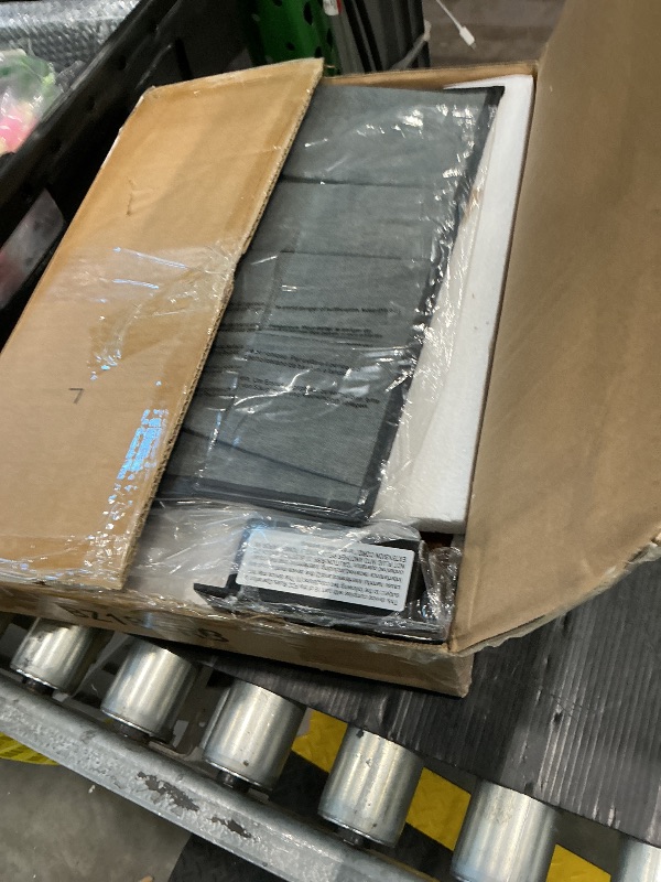 Photo 1 of *hard assembly* Vagusicc C Shaped End Table with Charging Station, 33" Tall Side Table for Couch, Sofa Table Adjustable Height Small Couch Side C Table, Slide Under Sofa Tray Arm Table for Living Room, Bedroom, Brown