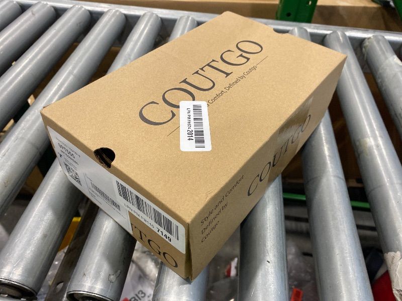 Photo 1 of *USED*
Coutgo Womens Slingback High Heels Bow Closed Pointed Toe Lace Patchwork Party Dress Shoes, Black, Size 8