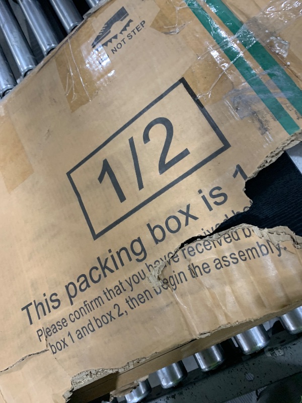 Photo 1 of ++++INCOMPLETE SET VIEW DESCRIPTION++++ LUXOAK 80" Fireplace TV Stand, Modern High Gloss Finish Media Console with 40" Electric Fireplace, Open Storage Entertainment Center for TVs Up to 90" with LED Lights, Black