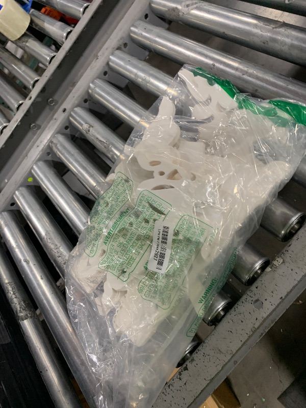 Photo 1 of 10 Pcs Christmas Paper Snowflake Lanterns, Large Christmas Paper Star Lanterns with LED Lights White Hanging Snowflake Lamp Ornaments for Xmas Winter Frozen Weddings Birthday Holiday Party Decorations