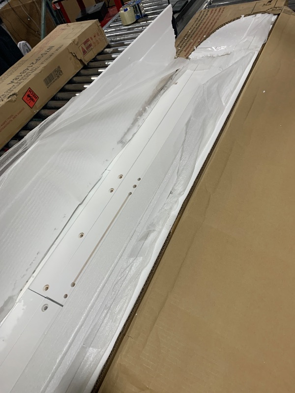 Photo 1 of ****INCOMPLETE SET**** Merax Wooden Bunk Bed with Wardrobe, Desk, Storage Cabinets and Drawers, Twin Over Twin Wood Bed Frame & Trundle for Kids Teens Adults, Space Saving Design, No Box Spring Needed, White