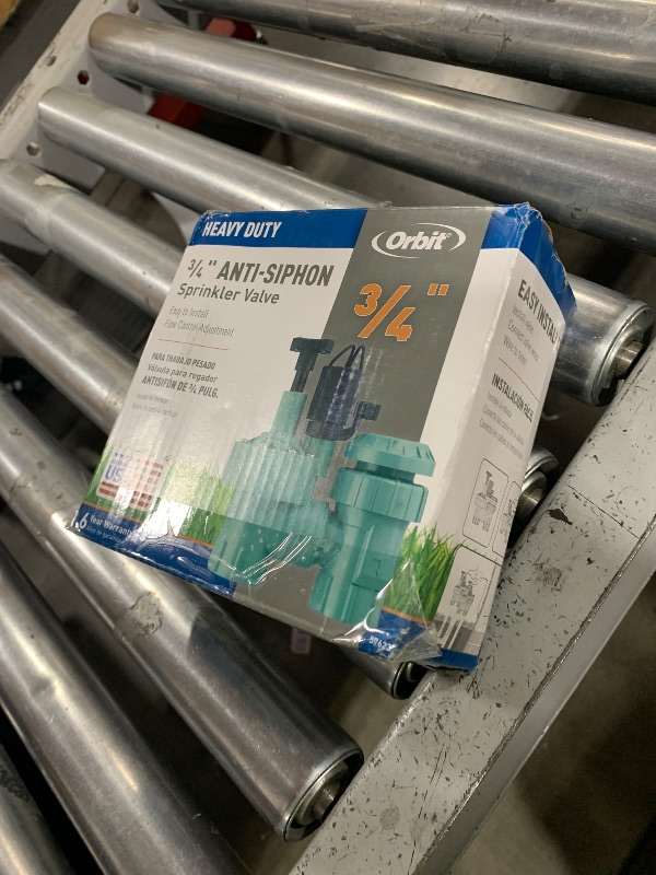 Photo 1 of 1-Pack Orbit 57623 3/4" FPT 100 Series Anti-Siphon Automatic Sprinkler Valve with Flow Control