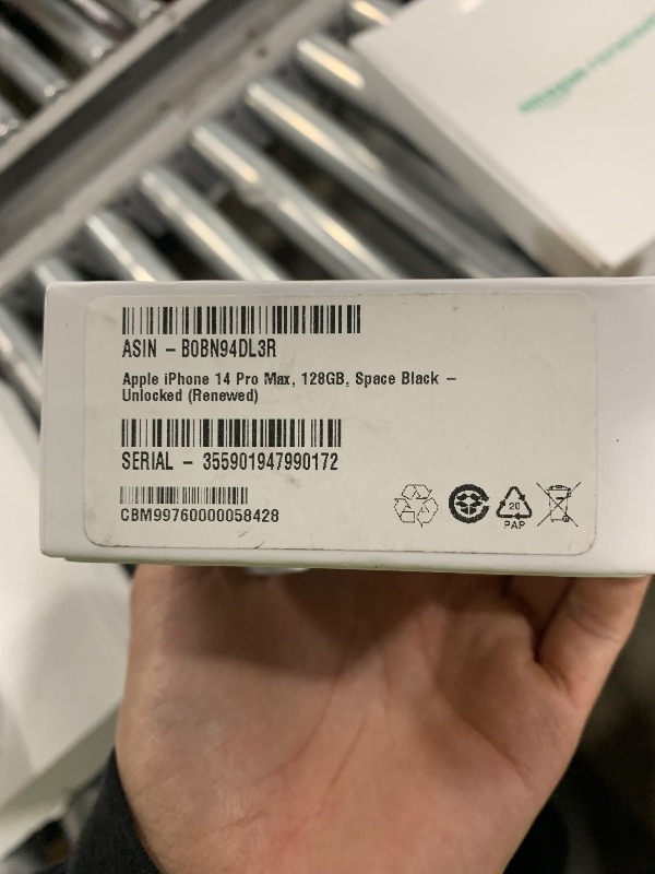 Photo 1 of ++++PASSCODE LOCKED+++ Apple iPhone 14 Pro Max, 128GB, Space Black - Unlocked (Renewed)