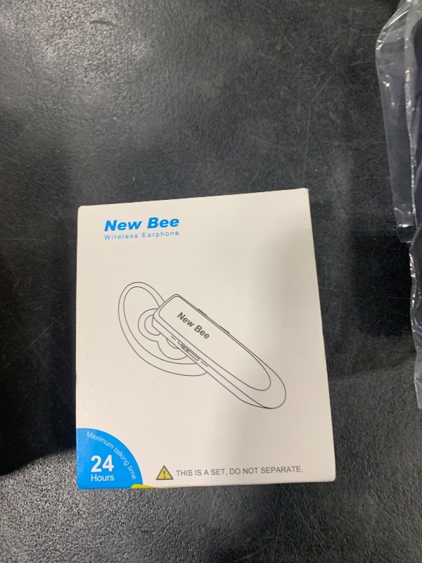 Photo 1 of [2 Pack] Bluetooth Earpiece Wireless Handsfree Headset V5.0 24 Hrs Driving with Mic 60 Days Standby Bluetooth Headset for iPhone Android Samsung Driver