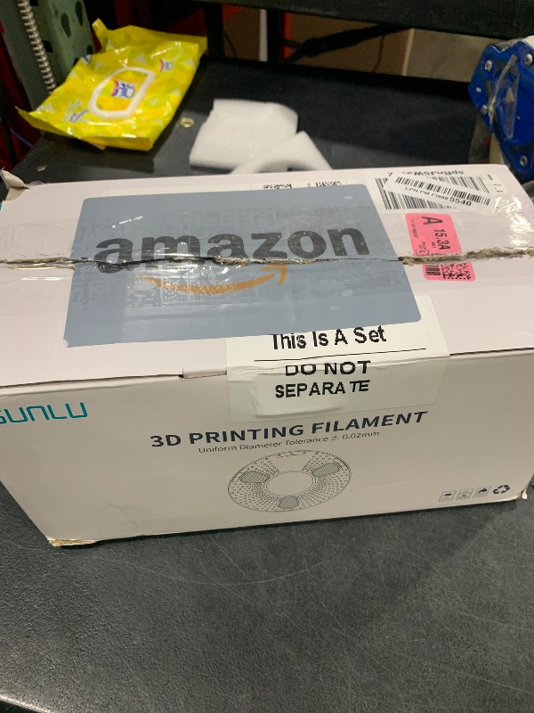 Photo 1 of 250g PLA Filament 1.75mm Bundle, SUNLU 3D Printer Filament Neatly Wound, Individually Vacuum Packed, 250g Spool, 8 Rolls, White+Red+Orange+Yellow+Green+Blue+Cyan+Purple