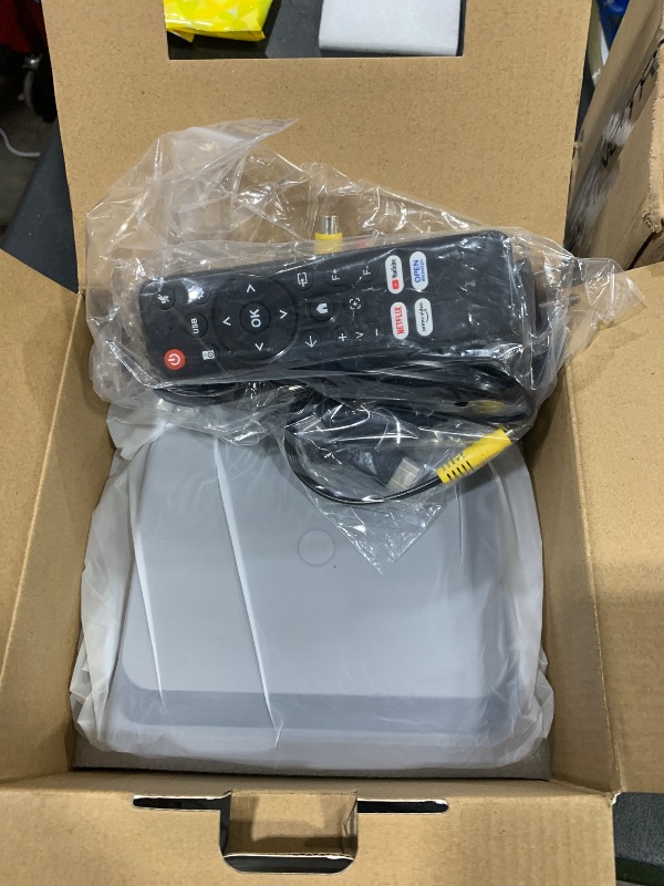 Photo 1 of [Native 1080P & Official Licensed Apps] Polocsh 4K Projector with WIFI 6 and Bluetooth1500ANSI Smart Projector with Auto Keystone Protable Projectors Home Movie Outdoor Mini Proyector (Steel Gray)