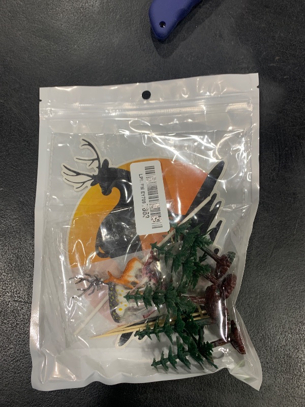 Photo 1 of 13PCS Deer Hunting Cake Topper Deer Hunter Cake Decoration Set Deer Tree Green Camo Hunting Birthday Decorations for Camo Camping Hunting Birthday Baby Shower Party Supplies