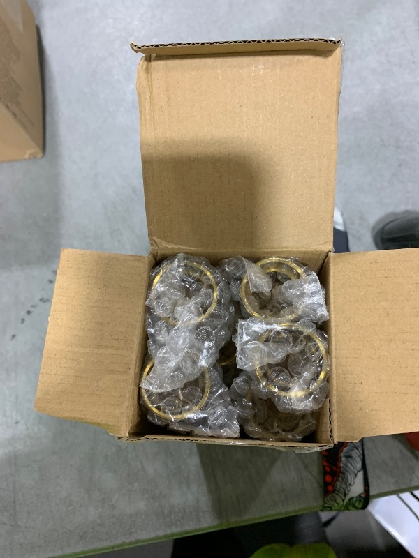 Photo 1 of 2 Sets(6 Pcs) Brass Gold Metal Taper Candle Holders Candlestick Holders, Vintage Modern Decorative Centerpiece Candlestick Holders for Table Mantel Wedding Housewarming Gift